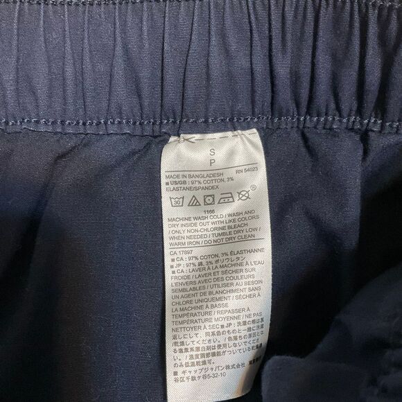 Banana Republic Wide Leg Crop. High tie waist. Navy. Small - Picture 15 of 16